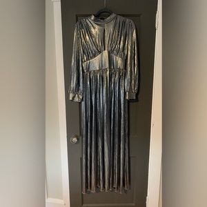 Metallic silver dress
